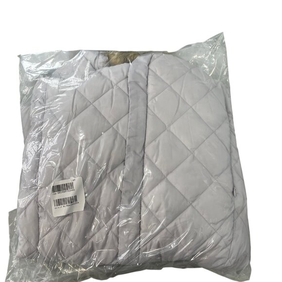 Sporto Coat Plus Size 3X Tulip Quilted Water Resistant Parka White Gray Warm NEW - Picture 2 of 9